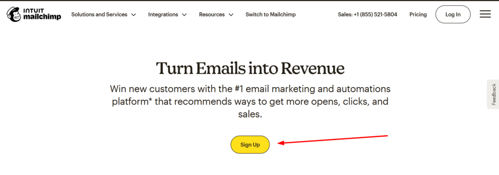 web design mailchimp